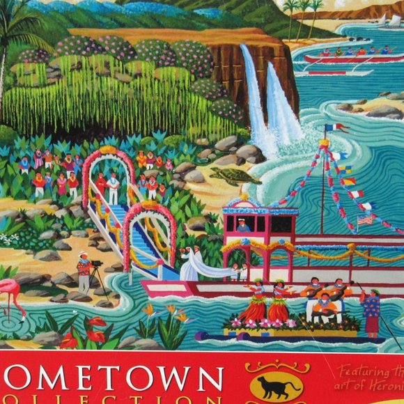 HERONIM Fern Grotto Wedding Jigsaw Puzzle 1000 Pieces Hawaii Theme Mega Puzzles - Picture 3 of 4